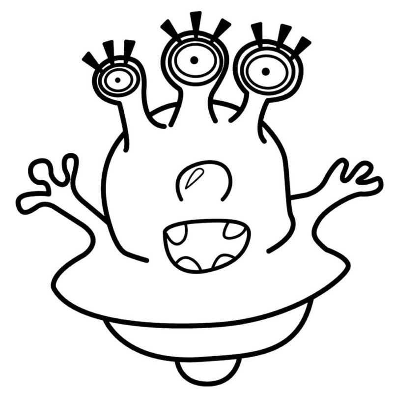 Alien Aliens - Set OF 20 A4 A5 Coloring Pictures For Wax, Lead Coloring ...