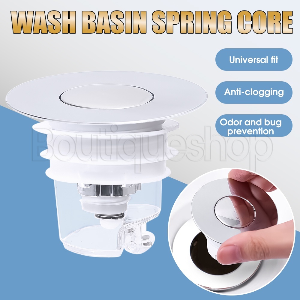 Bathtub Hair Fur Catcher Washbasin Bounce Core Press-type Sewer ...