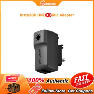 CYNOVA Mic Adapter For Insta360 One RS/ One X2 Action Camera