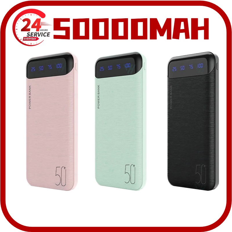 50000MAH PowerBank Large Capacity Ultra-Thin Power Bank Digital Display ...