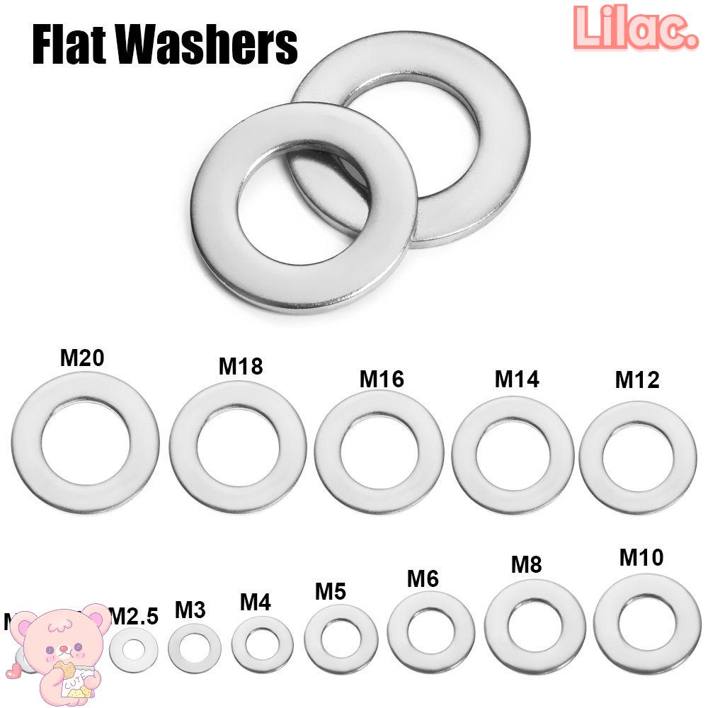 LILAC 10pcs Flat Washers Wider Large Stainless Steel Hole Adapter Ring