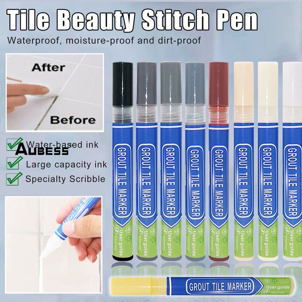 Waterproof Tile Marker Grout Pen Wall Seam Pen 10Color Optional ...