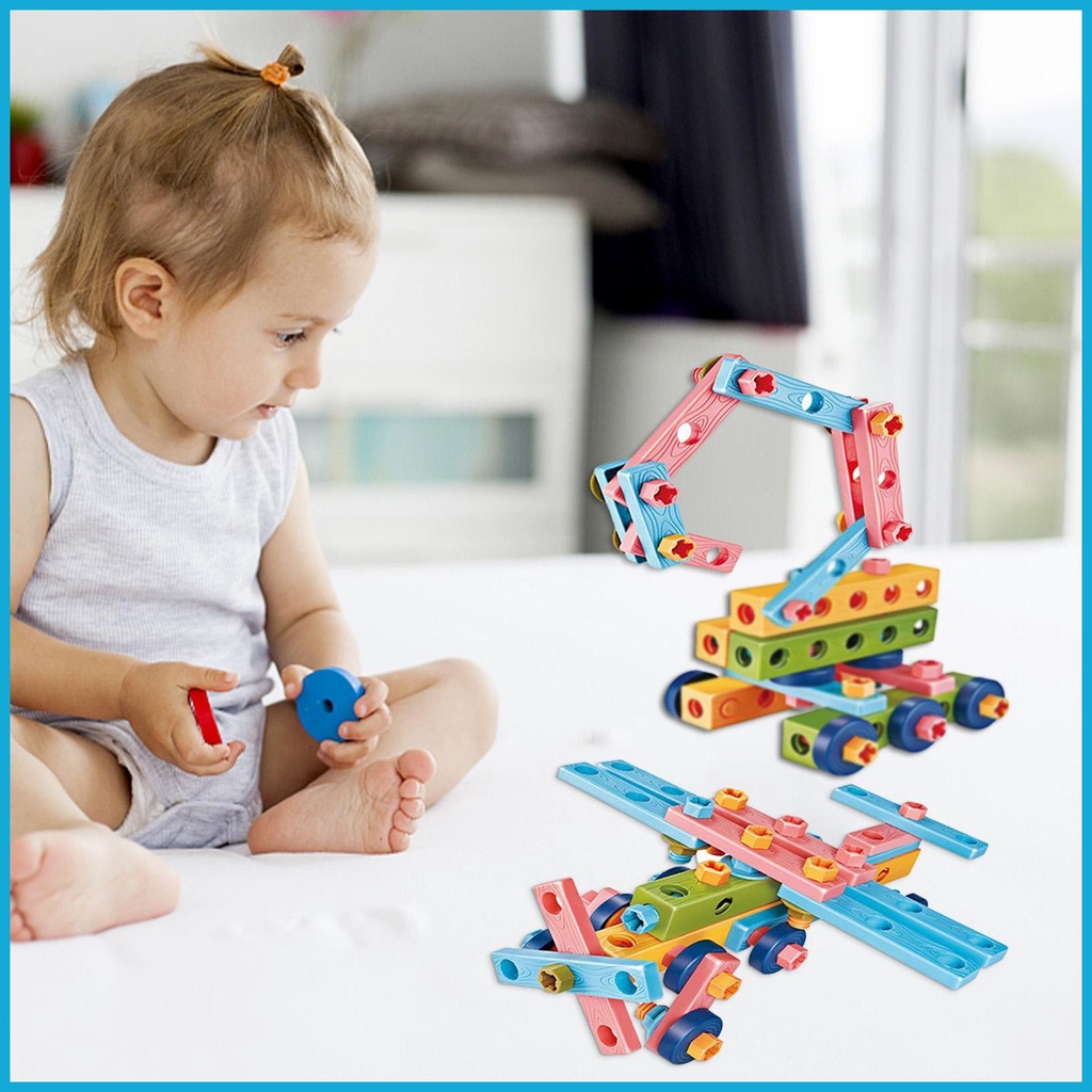 Toddler Nut and Bolt Nuts Bolts Building Set Fine Motor Skills STEM