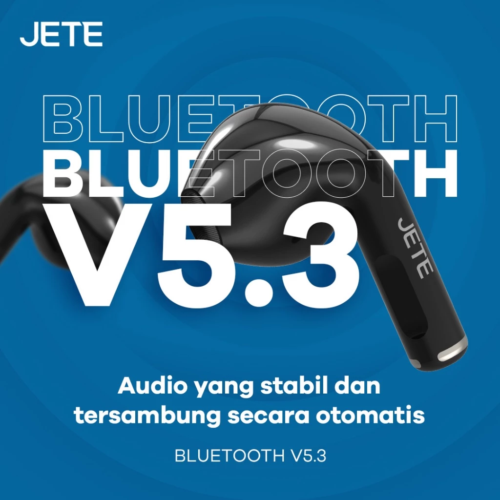 JETE CE1 TWS - True Wireless Earbuds - Earbuds Bluetooth V5.3 - Garansi 2 Tahun - Gambar 3