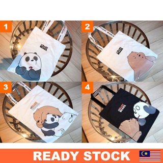 Miniso We Bare Bears Tote Bag, Women's Fashion, Bags & Wallets