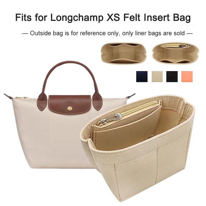 Felt Purse Insert Bag Organizer For Longchamp LE PLIAGE XS Bag Inner