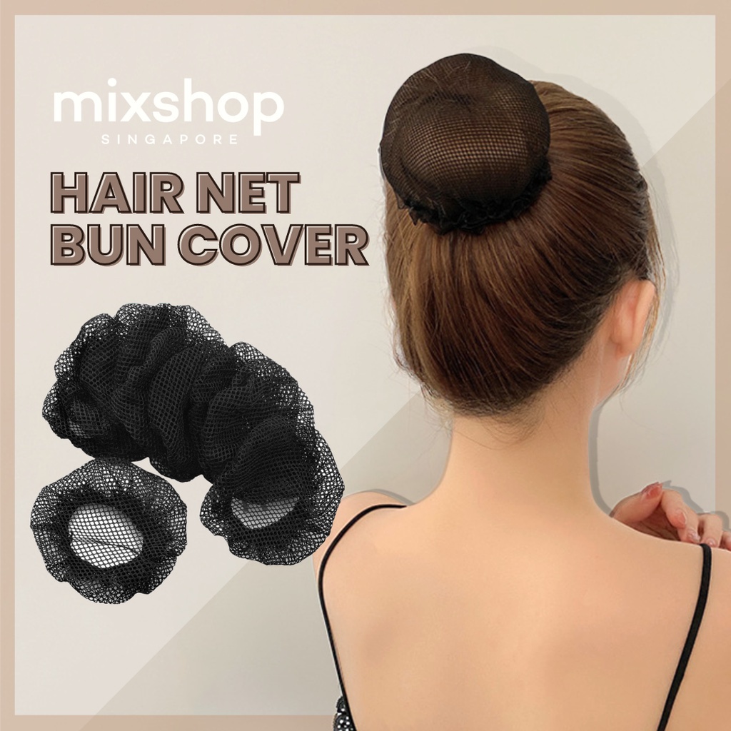 mixshop Hair Net Elastic Bun Cover Ballet Dance Sport Hair Accessories ...