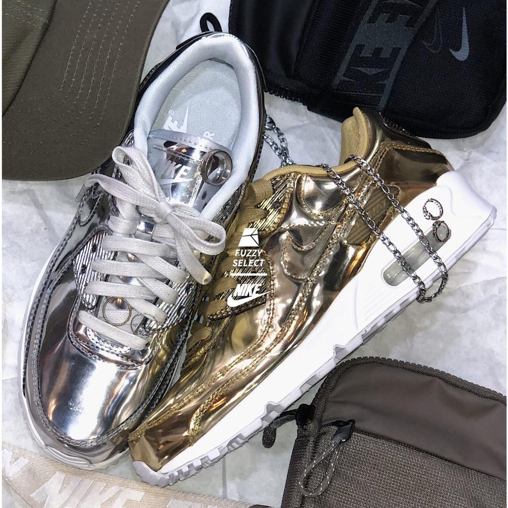 Gold and clearance silver nikes