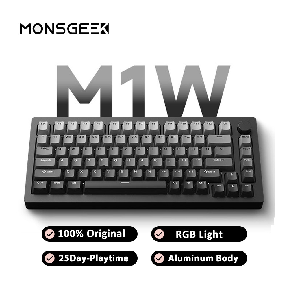 【Ready Stock】Monsgeek M1W Bluetooth Wireless Custom Mechanical Keyboard ...