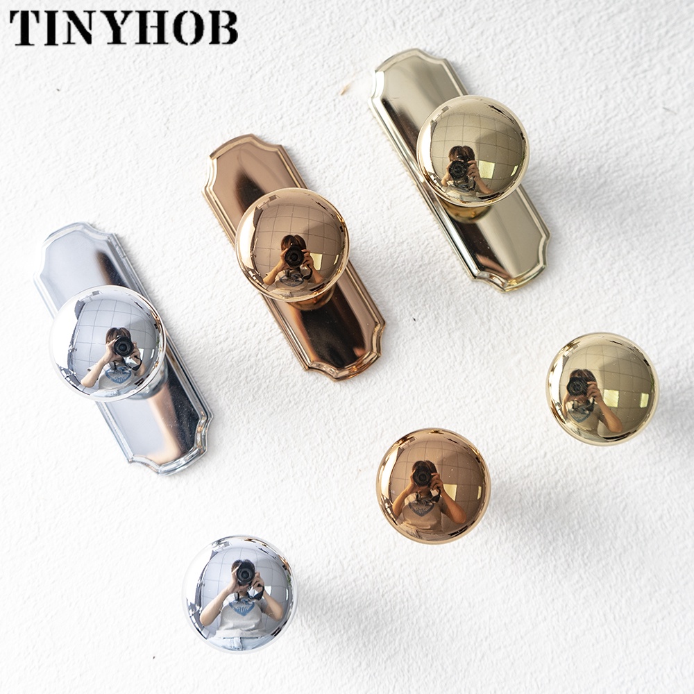 Tinyhob Brass Furniture Handles Gold/Silver/Rose Gold Pulls With Base  Cupboard Wardrobe Dresser Shoe Box Drawer Cabinet Knob | Shopee Singapore