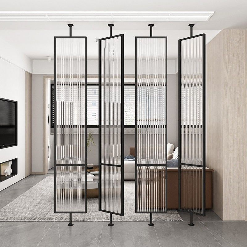 Glass screen partition living room entrance entrance door office ...