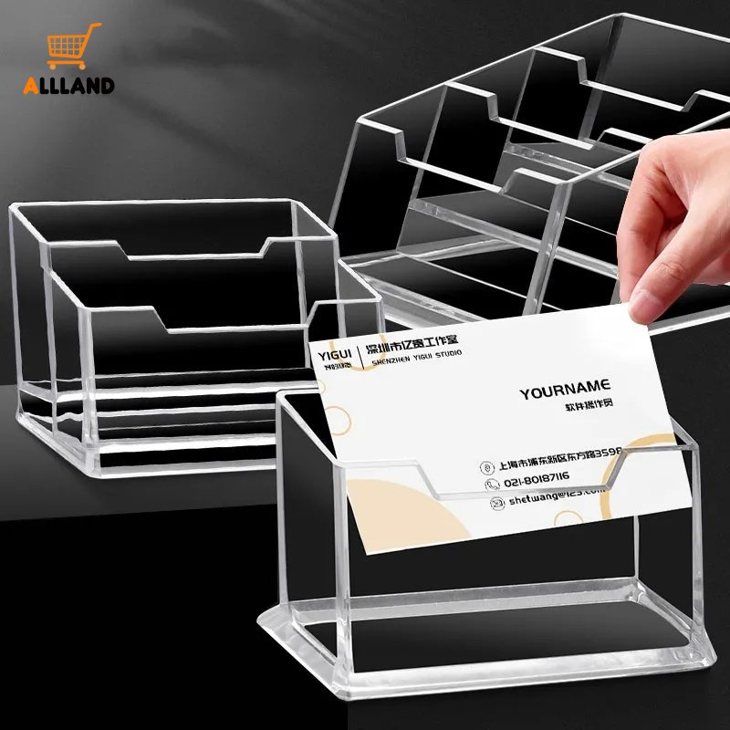 10.5*4.5*4cm Small Name Card Display Stand/ Transparent Acrylic ...