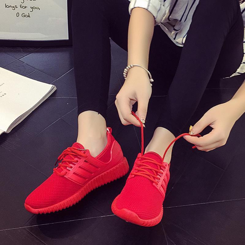 Spring and summer extra large size women s cloth shoes 41-43 flat mesh ...