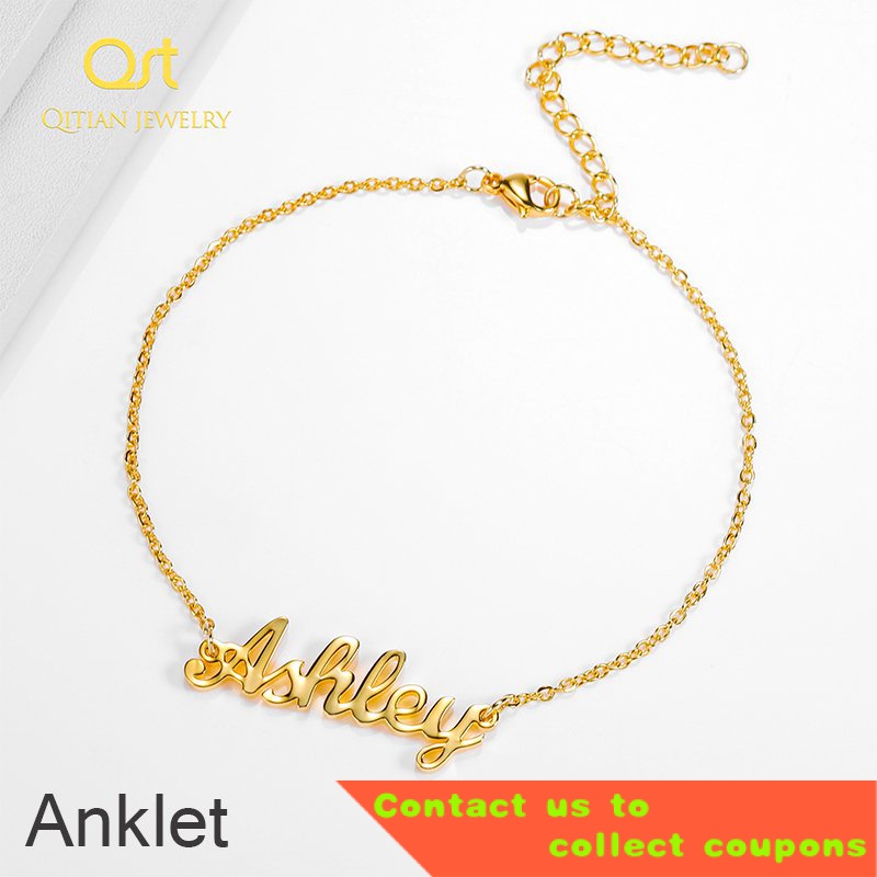 Customized anklets with on sale names