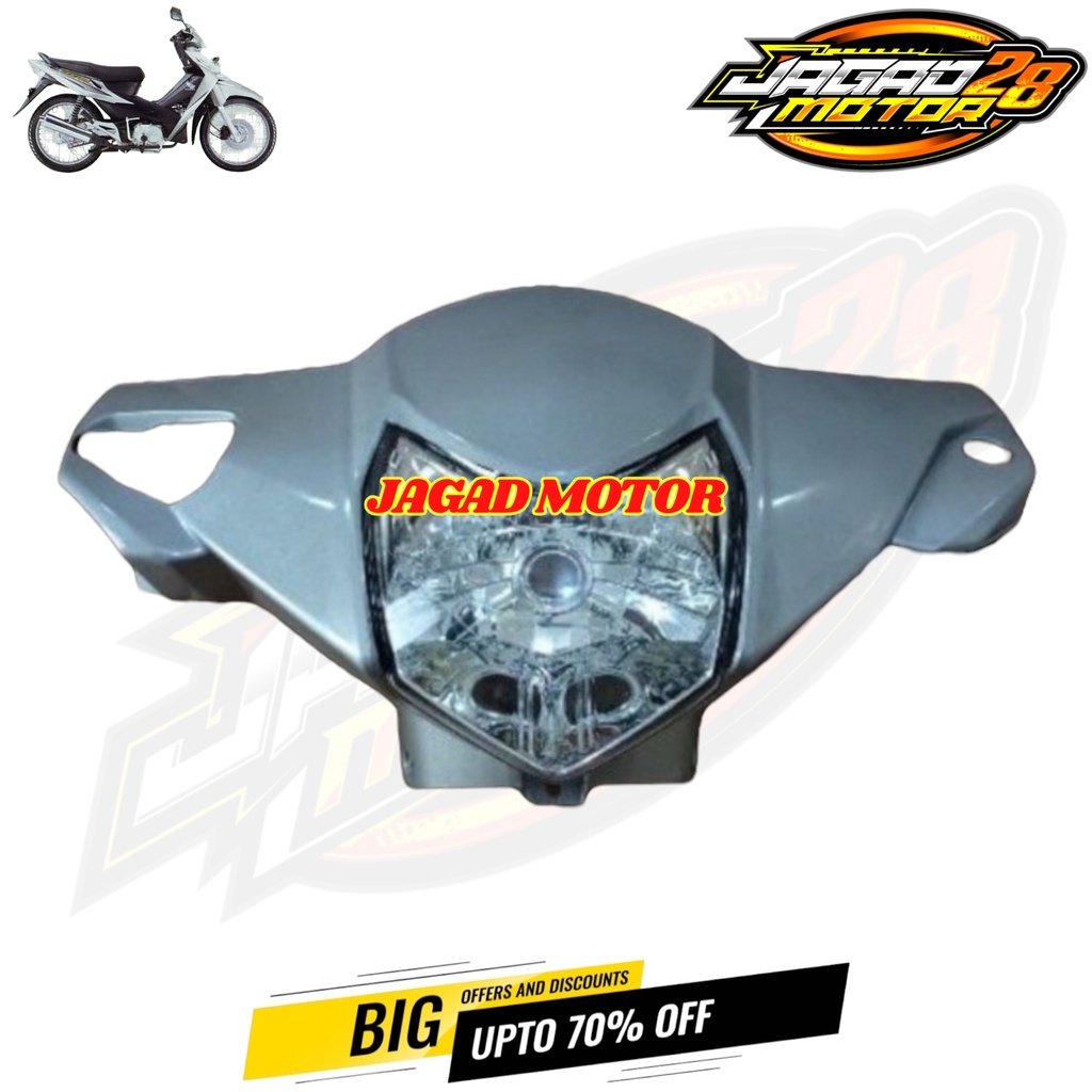 Front Head Shell Revo Lama Revo Taper Silver Set Of Headlight Reflector ...