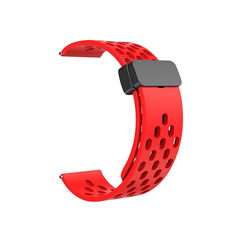 Hole ventilation strap D Buckle Sport magnetic Band Soft Silicone strap For Samsung Gear S3 Frontier Gear Sport Smartwatch strap Shopee Singapore