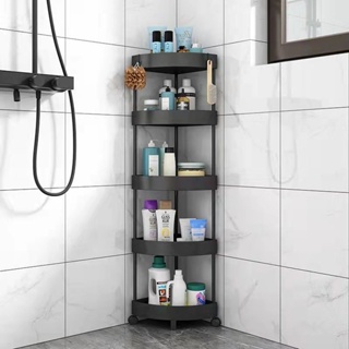 1pc Bathroom Storage Shelf Triangle Free Punch Toilet Corner Rack Wall-mounted  Hand-washing Shower Room Organizer