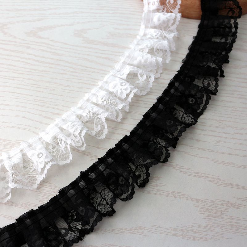 Buy White Pearl Organza Lace Ribbon, Suitable For Applique Sewing Process Wedding Dress Decoration DIY Decoration Online In India - Foto 10