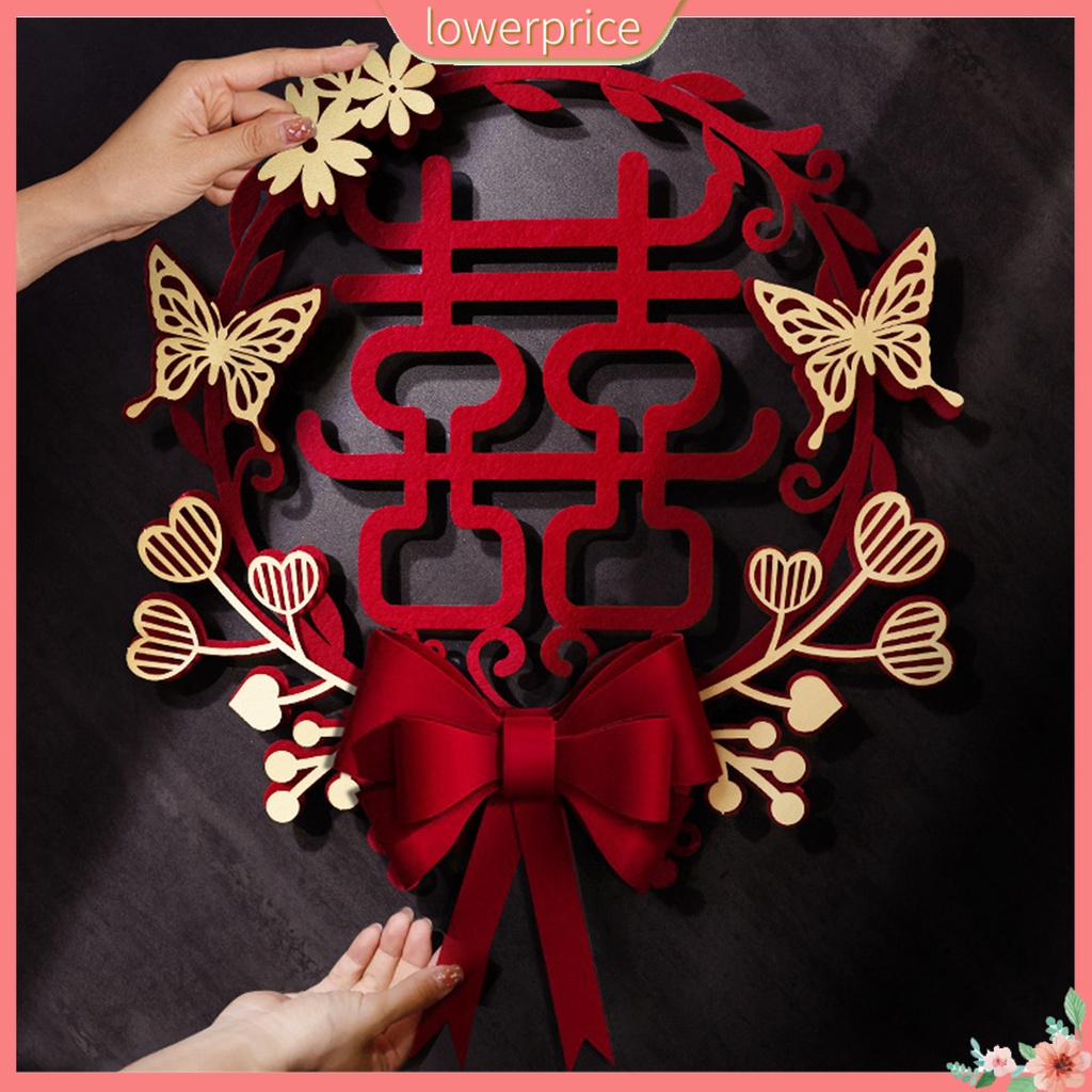 Non-woven Fabric Wedding Xi Sticker Door Decor Chinese Traditional ...
