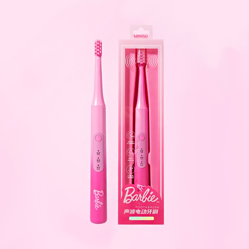 Miniso Barbie Series Soft Bristle Sonic Electric Toothbrush ...