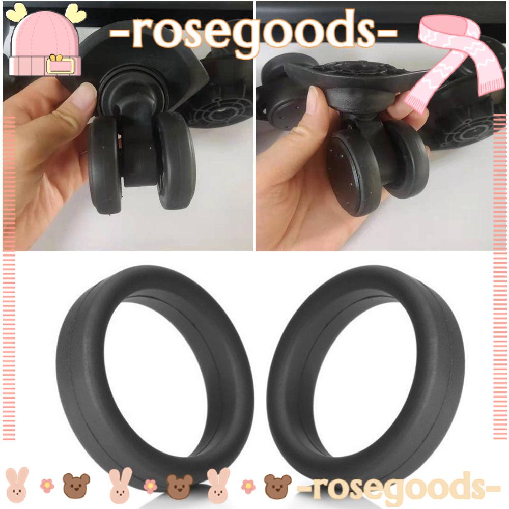 ROSE 2 4Pcs Rubber Ring Silicone Thick Flat Luggage Wheel Ring Durable Stretchable Elastic Flexible Wheel Hoops Luggage Wheel Shopee Singapore