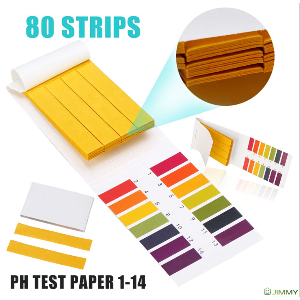 80 Strips/Pack PH Indicator Test Strips Soil Acidity Test Strips Card 1