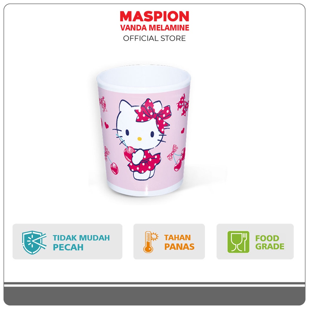 Maspion Vanda Melamin Gelas 3 Inch Hello Kitty - Gambar 2