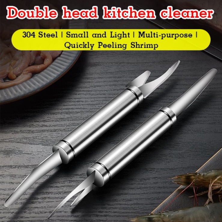 Double-headed kitchen picker/304 stainless steel shrimp opener to ...