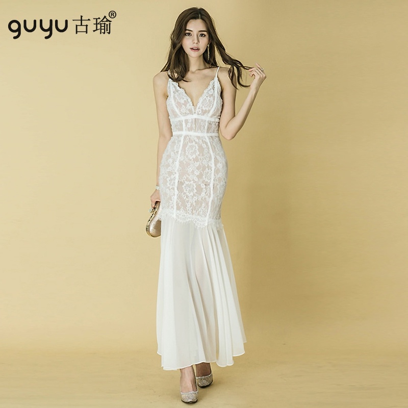 White one piece hot sale dress long