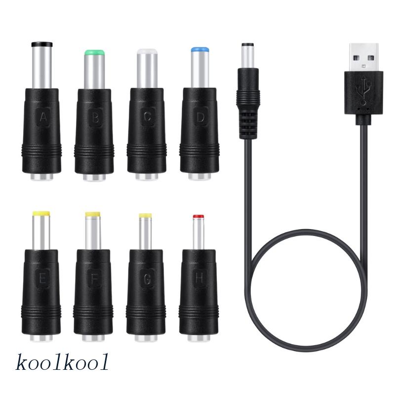 kool Universal 5V Power Cable Cord Charging Cable Tips for Router Moon ...