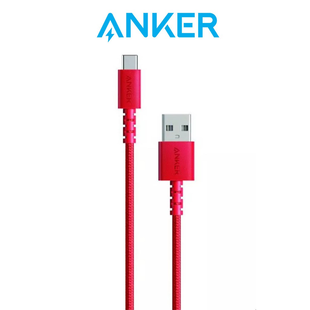 Anker PowerLine Select+ USB-A to USB-C 3ft/0.9m Braided Nylon Cable for USB-C Phones, Tablets, Laptops and More (A8022)