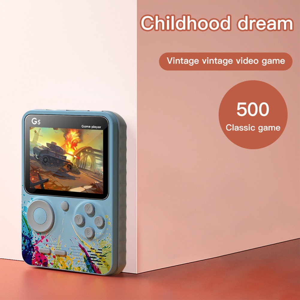 500 in 1 Retro Games G5 Handheld Game Console 3.0 Inch Color Screen ...