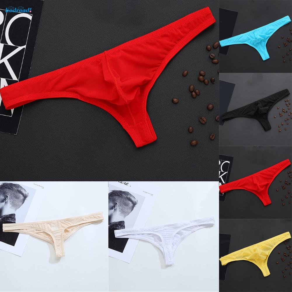 Stylish Men's Low Rise Sheer Thong Underwear Bikini G String T Back ...