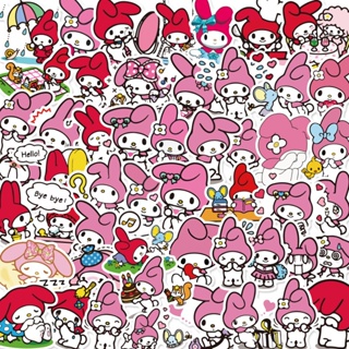 60pcs Hello Kitty Cute Sanrio Stickers Kuromi My Melody