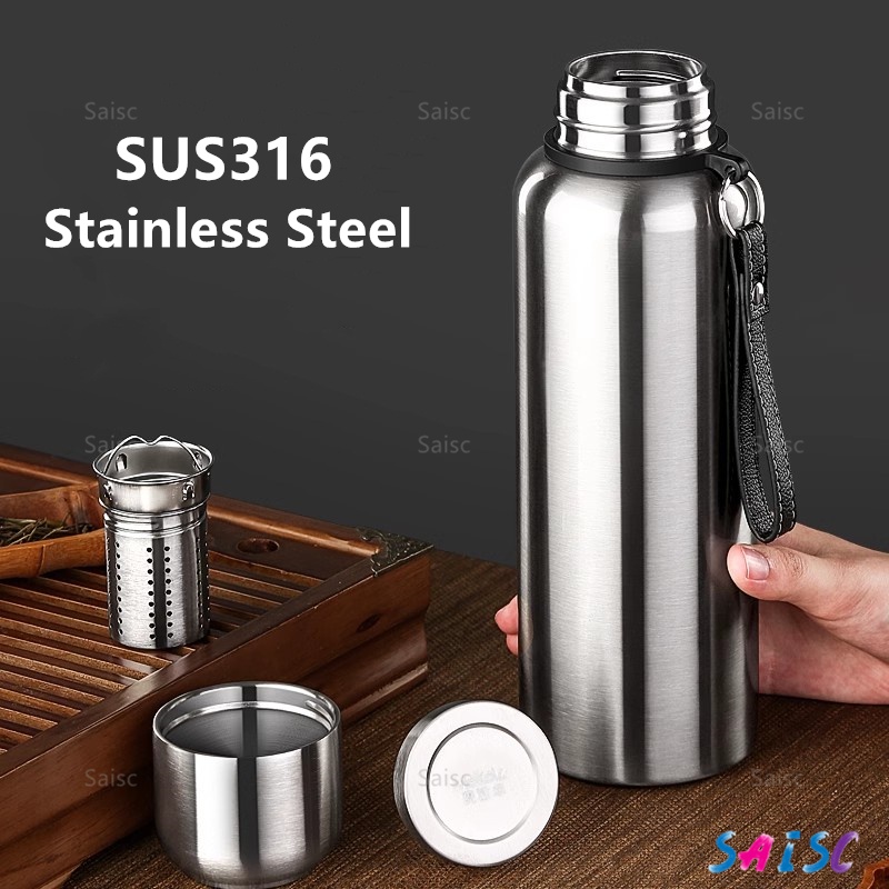 Large Capacity Thermos Water Bottle 316 Stainless Steel Vacuum