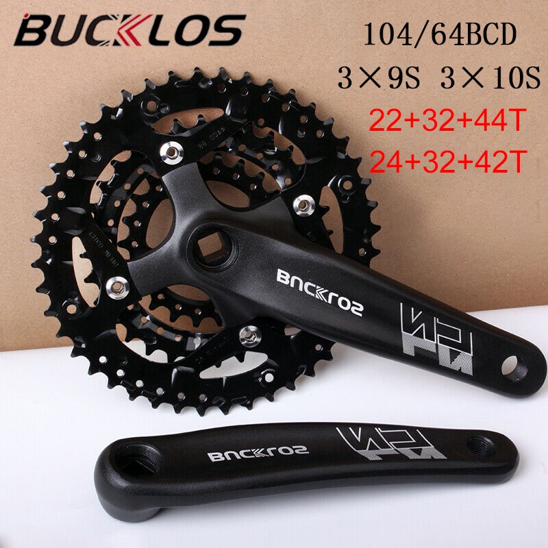 MTB Single Aluminum Alloy Bike Crankset Triple Chainring 42/32