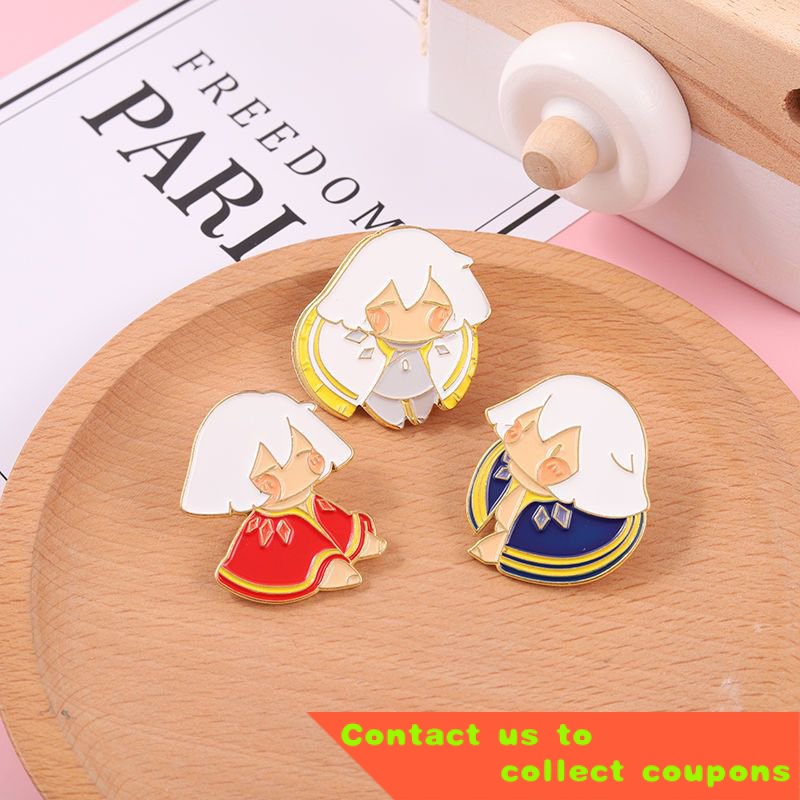 Skylight Encounter Peripheral Brooch Pin Cloak Golden M Badge Oyster Mushroom Joint Name Anime