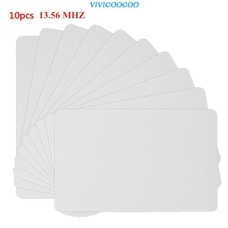 VIVI 10Pcs 13.56MHZ Blank IC Cards Writable RFID Cards NFC Card for NFC ...