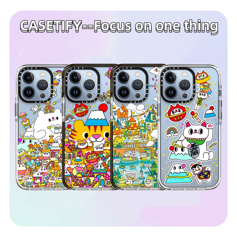 CASETiFY Phone Case Creative Fortune Cat Lucky Tiger Compatible