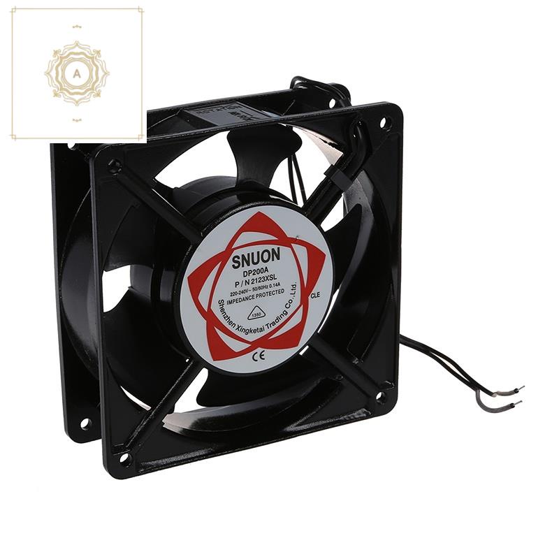 AC 220-240V 0.14A 120mmx120mm Metal Computer CPU Fan Black | Shopee ...