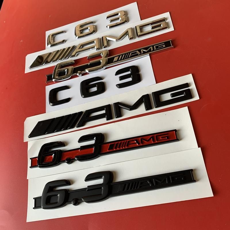 Benz Modified Labeling Car Label 6.3 AMG Side Label Fender Logo C-Class ...