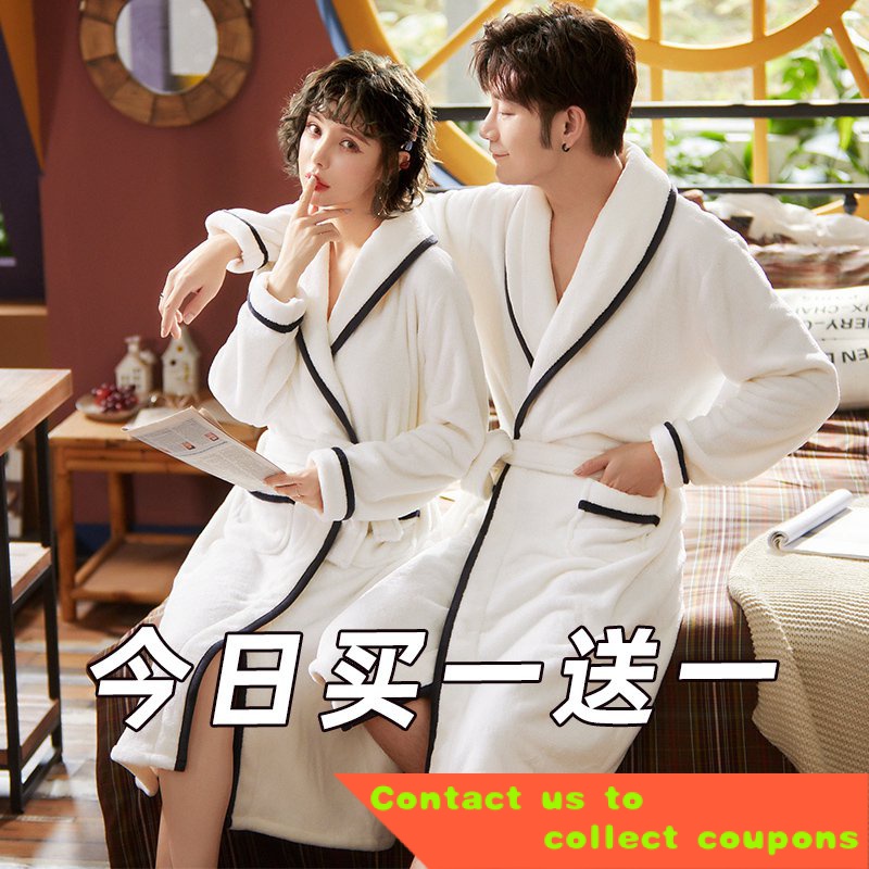 Featured ️Bathrobes for all seasons ️Couple Pajamas Women's Autumn and