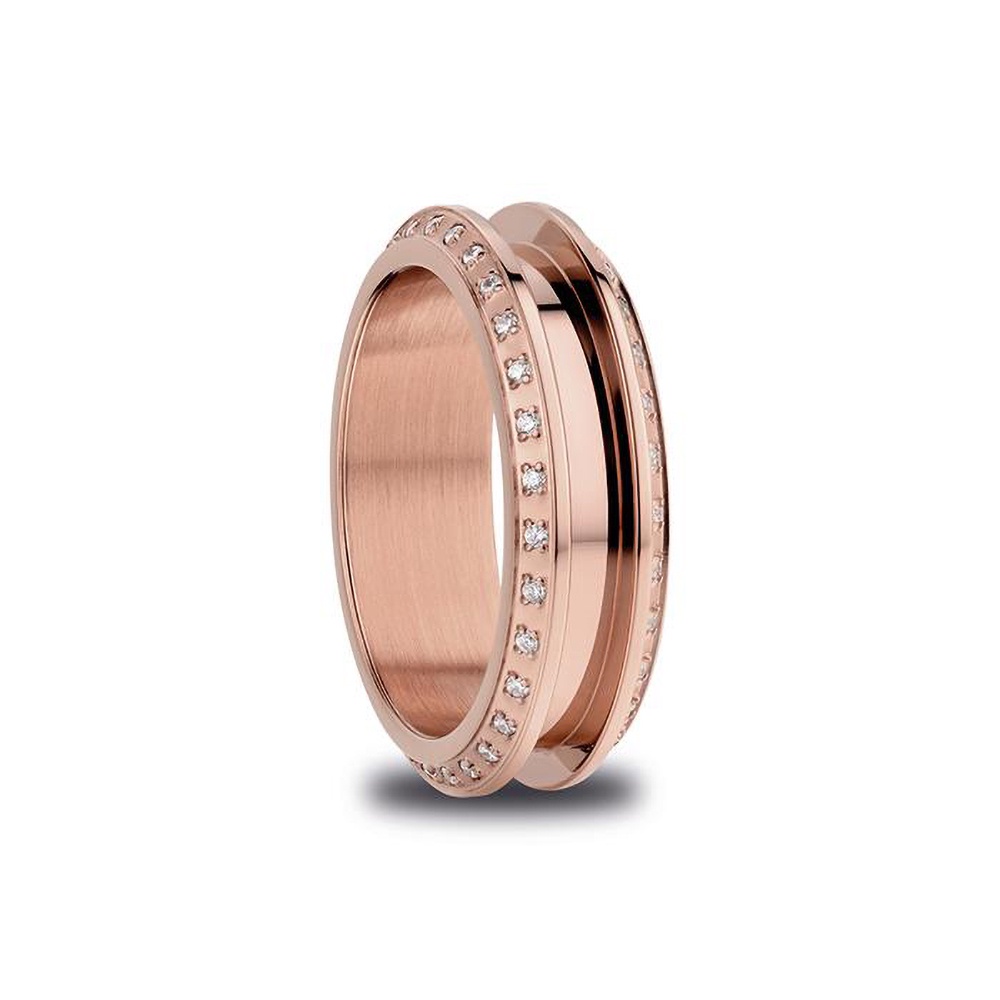 Bering Ringe BERING Unisex Ring Arctic Symphony - Silber Glänzend, Edelstahl, Mit Twist & Change System BERING Ring Set