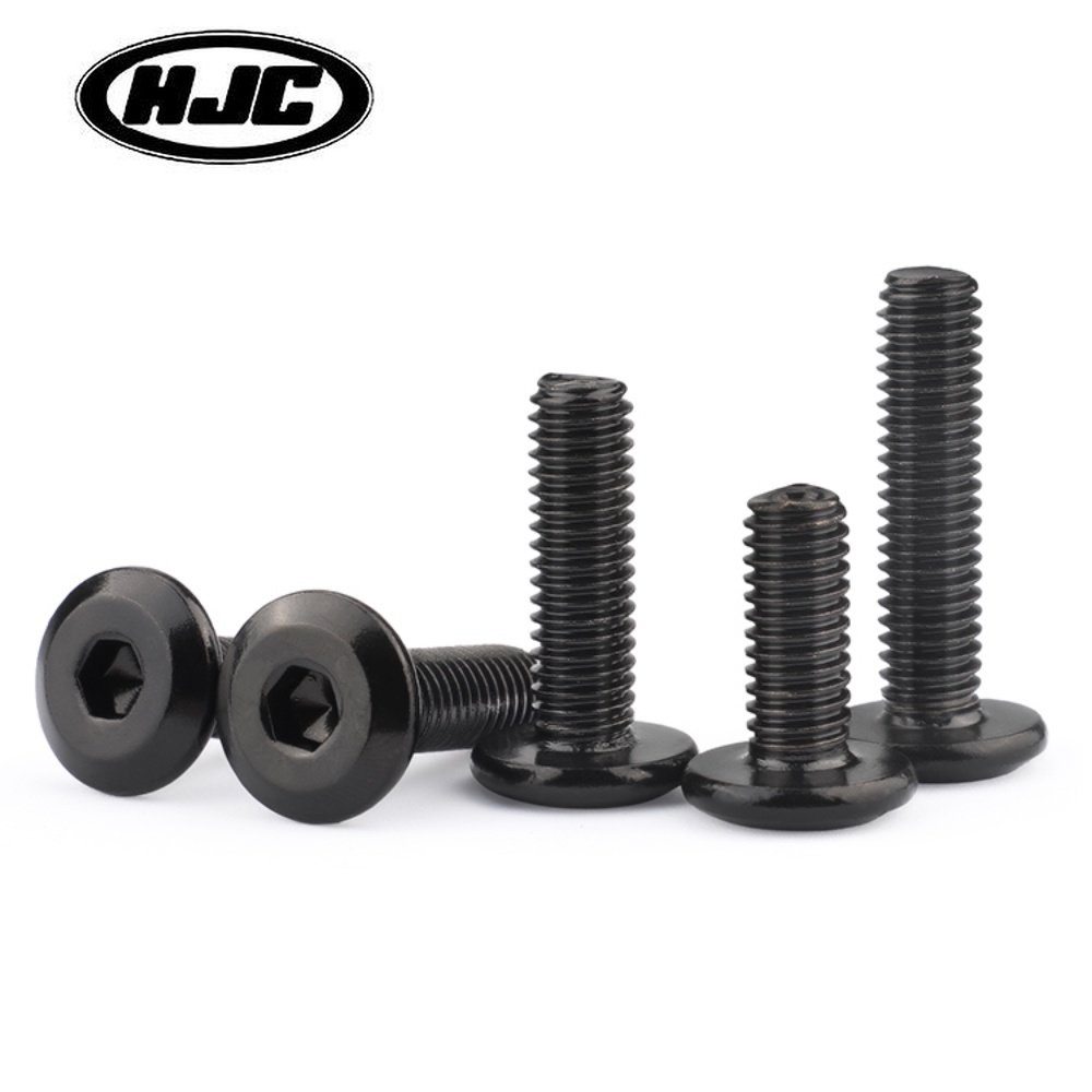 HJC] Black Stainless Steel Chamfered Hexagon Socket Screw Flat Beveled Edge m10 Furniture Bolt