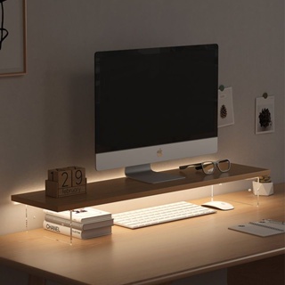 Personalized Dual Computer Monitor Stand, Screen Stand, Monitor Riser, Mac  Stand,side Shelf and Full Shelf,includes 15W Wireless Charger 