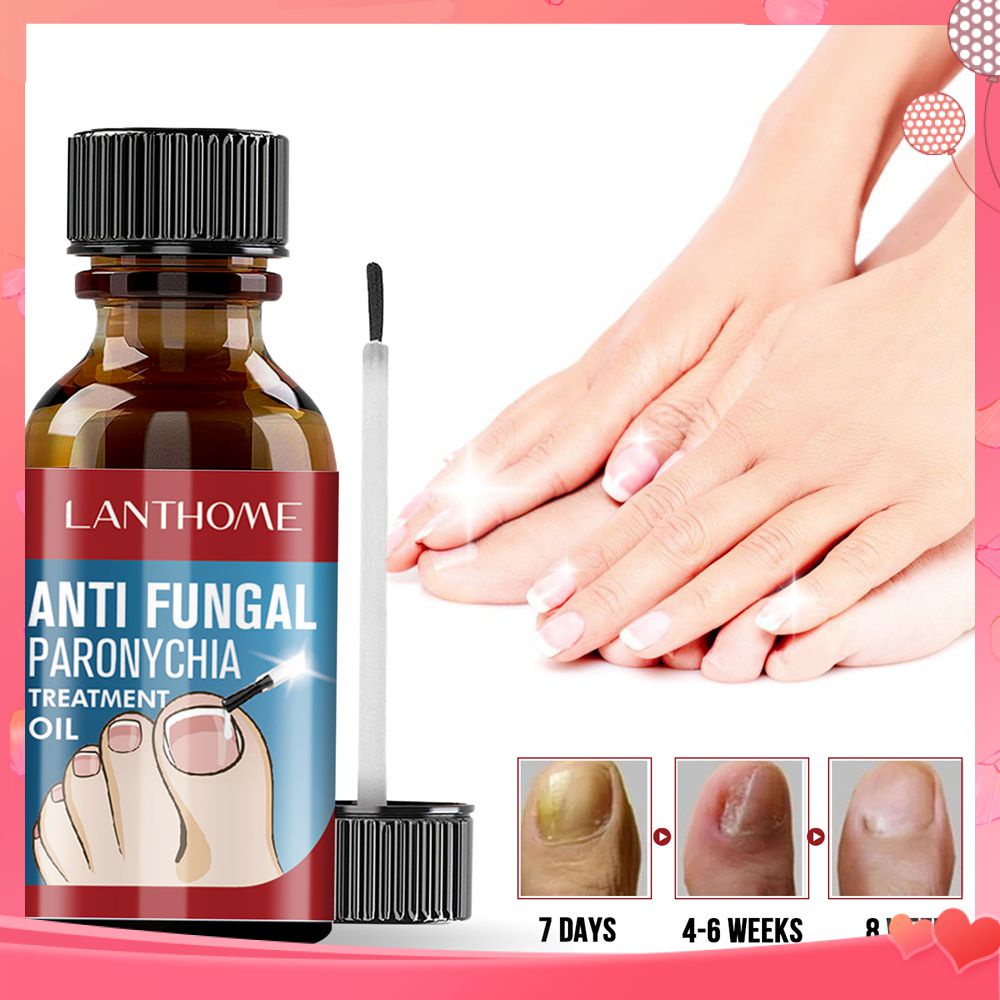 Lanthome Anti Fungal Paronychia Treatment Oil Repair Onychomycosis Toe Discoloration Bacteria