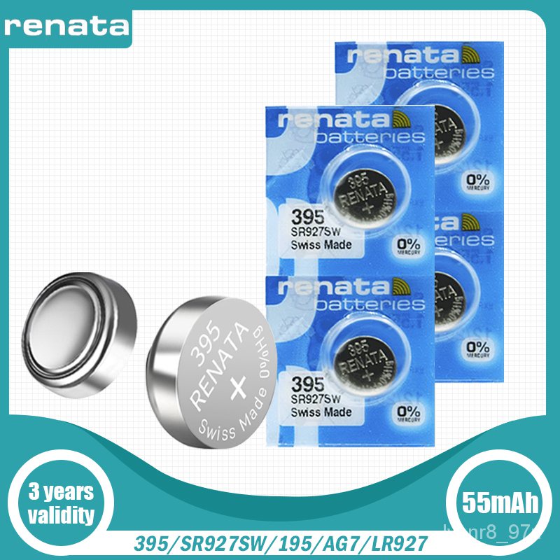Pile Orologio Renata 5 Batterie Orologio Renata 395 (SR927SW) - 1,55 V, 55 MAh, Alcaline, Per Orologi E Dispositivi Piccoli Renata 395 SR57 AG7 - Foto 8