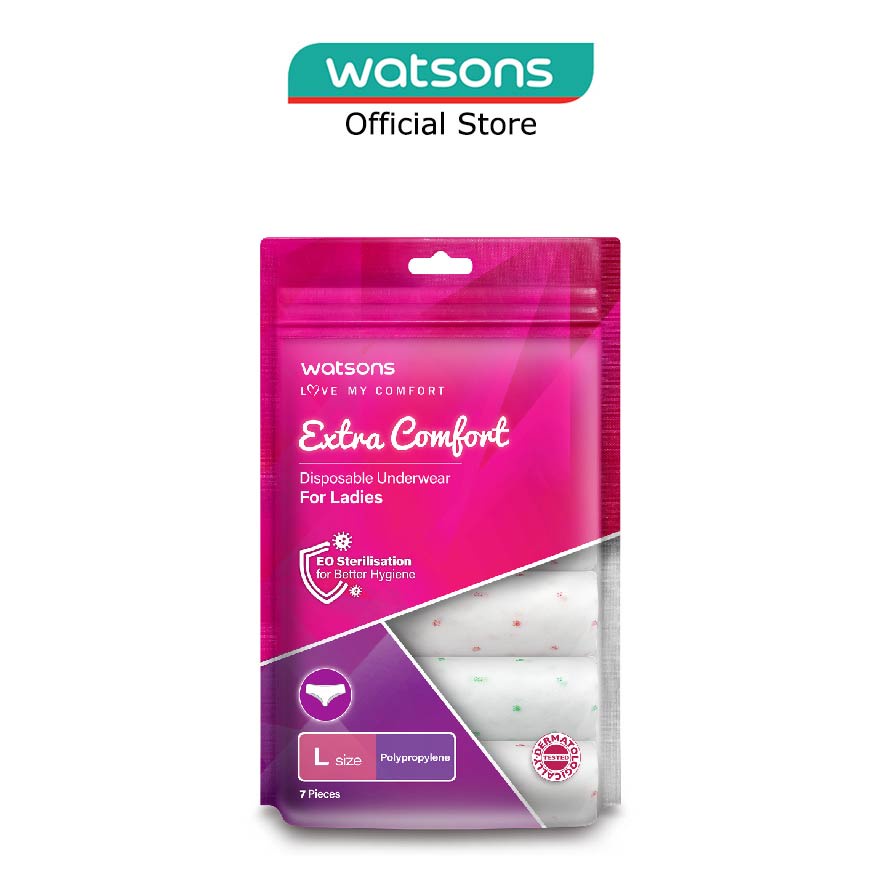 WATSONS Extra Comfort Disposable Underwear For Ladies (L Size) 7s