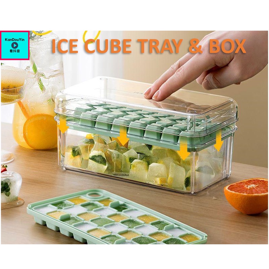 [Local Stock] Stackable Ice Cube Maker Tray with Quick Rapid Easy