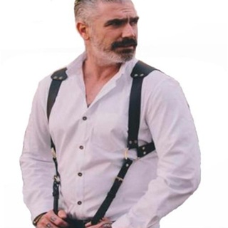 Fashion Body Chest Harness Adjustable Men's Faux Leather Vest Straps Braces  Sexy Men Women Body Suspenders